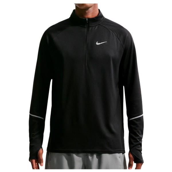 Nike Dri-Fit UV Miler Top Half Zip Hardloopshirt Zwart