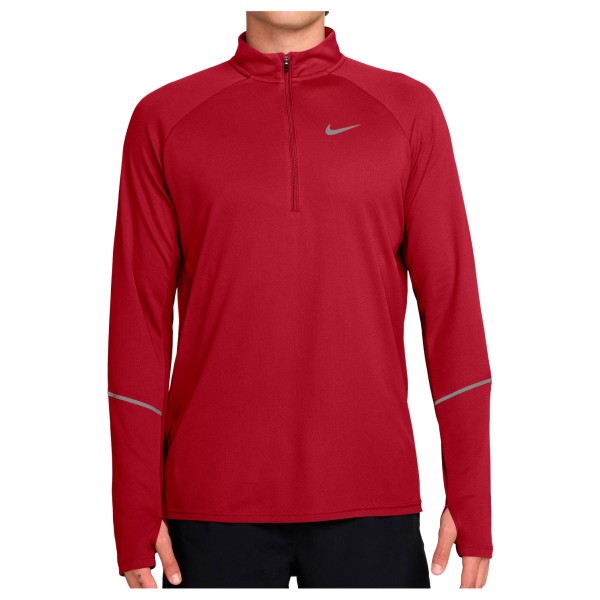 Nike Dri-Fit UV Miler Top Half Zip Hardloopshirt Rood