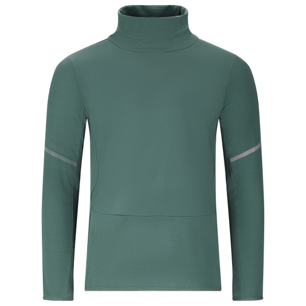 ENDURANCE Bopha High Neck Midlayer Longsleeve Olijfgroen/turkoois