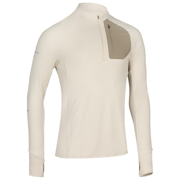 KIPRUN Run 900 1/2 Zip Warm Longsleeve Tshirt Longsleeve Beige