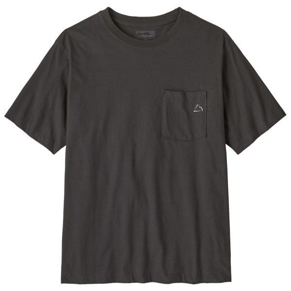 Patagonia Fitz Roy Massif Pocket Tee T-shirt Grijs