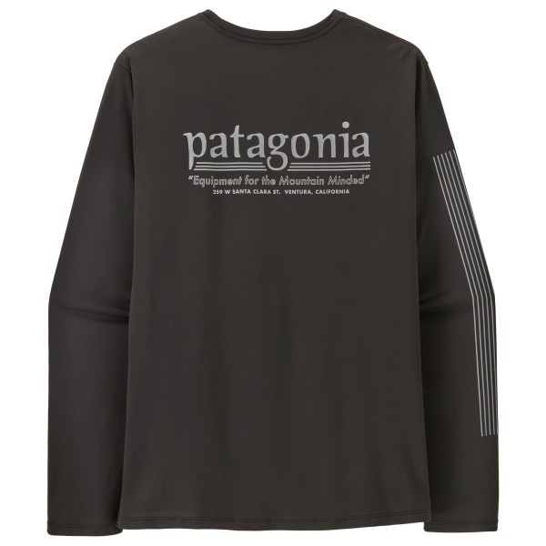 Patagonia L/S Capilene Cool Daily Shirt Hut Tripper Sportshirt Zwart
