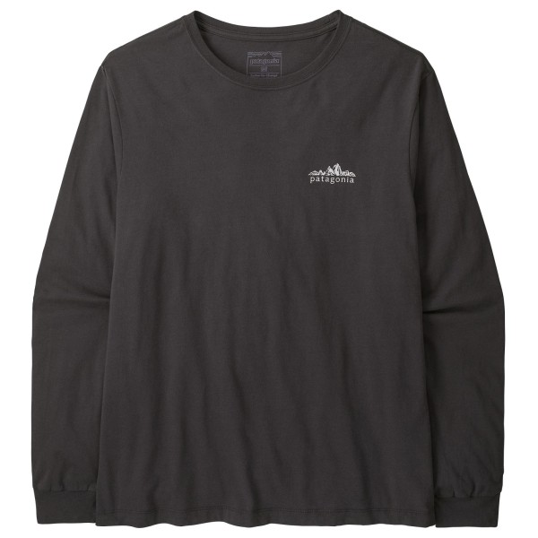 Patagonia L/S Fitz Roy Foothills T-Shirt Longsleeve Zwart
