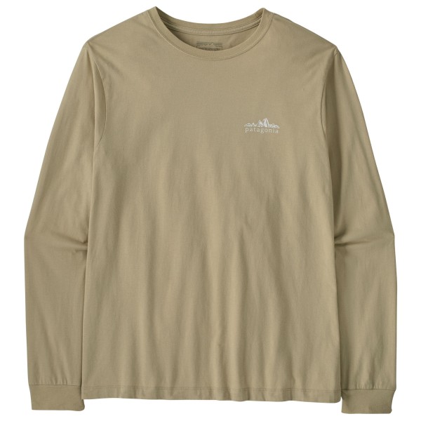 Patagonia L/S Fitz Roy Foothills T-Shirt Longsleeve Beige
