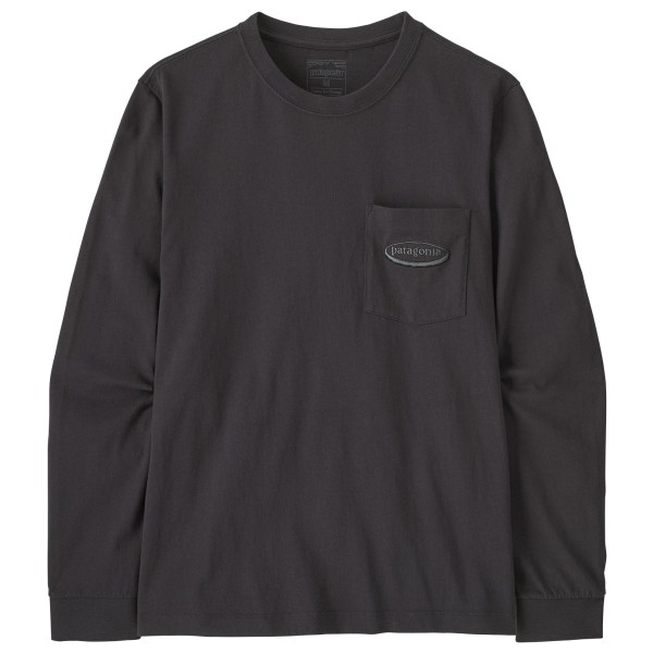 Patagonia L/S MW ’95 Oval Logo Pocket Tee Longsleeve Grijs