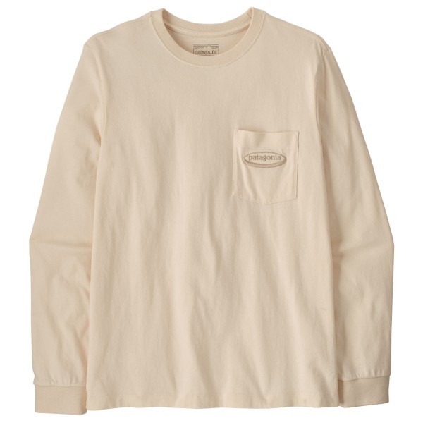 Patagonia L/S MW ’95 Oval Logo Pocket Tee Longsleeve Beige