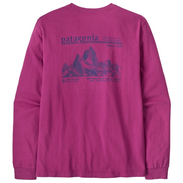 Patagonia L/S MW Hut Tripper Skyline T-Shirt Longsleeve Purper
