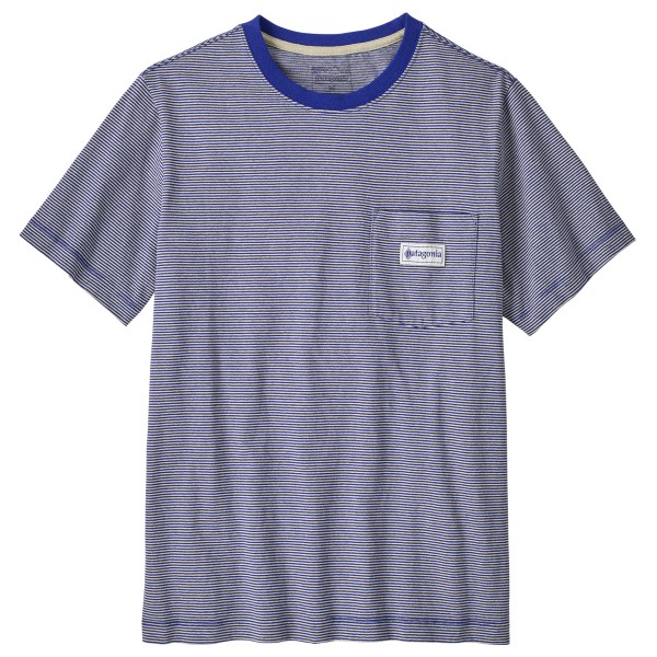 Patagonia MW Hut Tripper Label Pocket Tee T-shirt Grijs