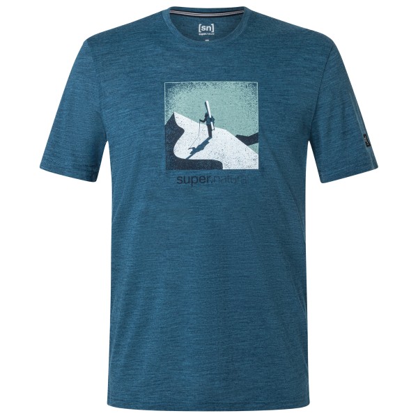 super.natural Almost Done Tee Merinoshirt Deep Sea Melange / Various