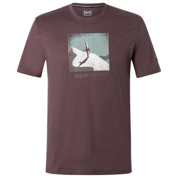 super.natural Almost Done Tee Merinoshirt Raisin / Various