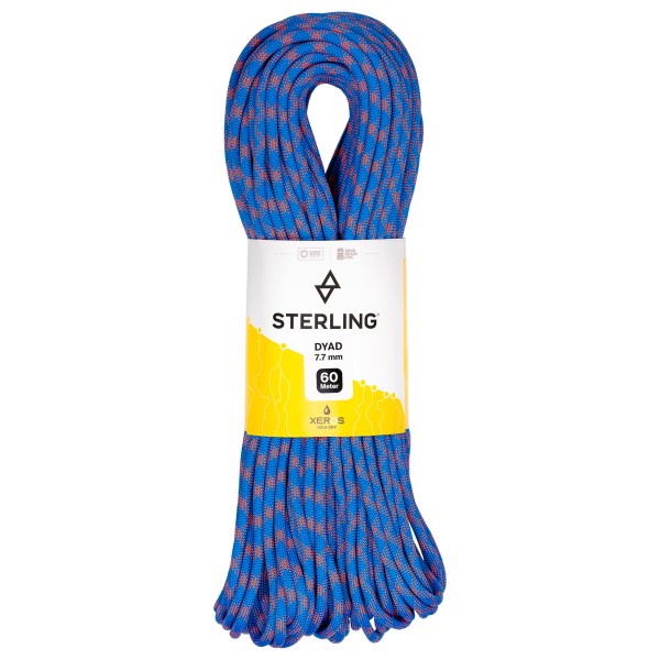 Image of Sterling Rope - Dyad 7.7 - Halbseil Gr 30 m;40 m blau;rot