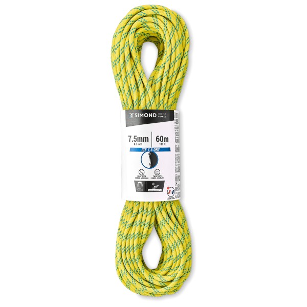 SIMOND – Rappel Ice 7.5 – Halftouw maat , meerkleurig Multicolor