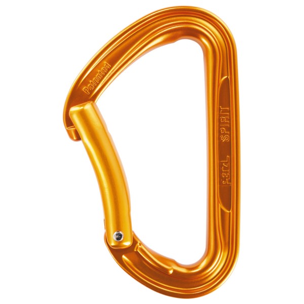 Image of Petzl - Spirit - Schnappkarabiner grau;orange/braun bei Bergfreunde.ch - der Outdoor Shop