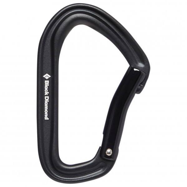 Image of Black Diamond - Hotforge Bent Gate - Schnappkarabiner Gr One Size schwarz/grau bei Bergfreunde.ch - der Outdoor Shop