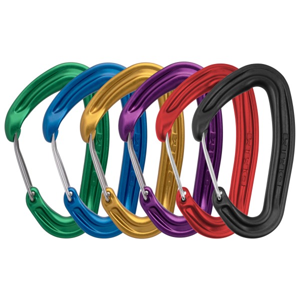 Image of DMM - Alpha Wire - Schnappkarabiner Gr One Size blau;braun;bunt;grün;lila