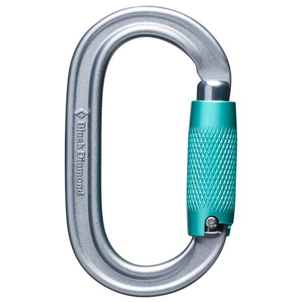 Black Diamond Oval Triple Lock Carabiner Verschlusskarabiner (grau)