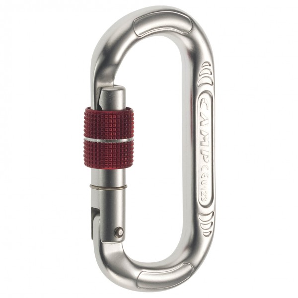 Image of C.A.M.P. - Oval Compact Lock - Schraubkarabiner grau/weiß bei Bergfreunde.ch - der Outdoor Shop