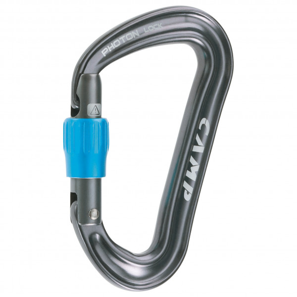 Image of C.A.M.P. - Photon Lock - Schraubkarabiner blau;grau bei Bergfreunde.ch - der Outdoor Shop