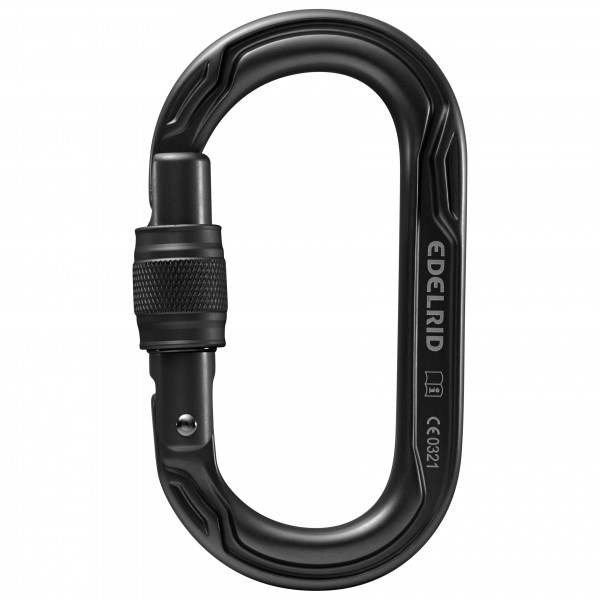Image of Edelrid - Oval Power 2500 Screw II - Schraubkarabiner grau;oliv;schwarz/grau bei Bergfreunde.ch - der Outdoor Shop