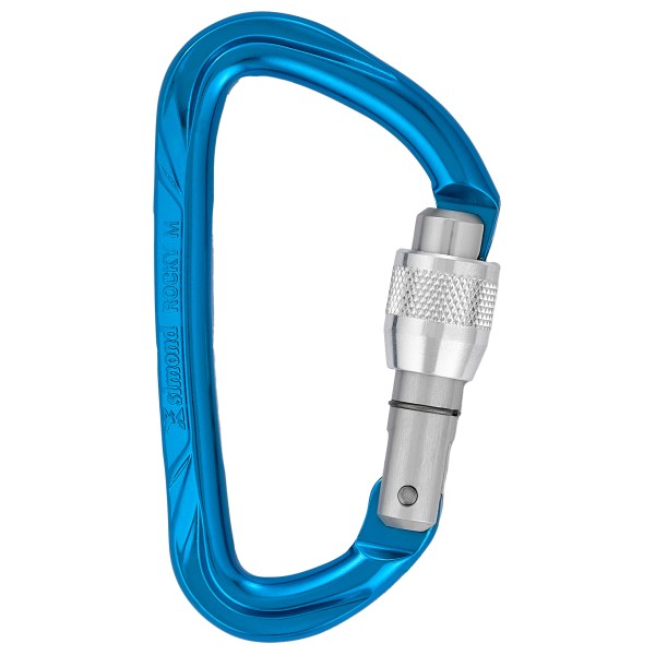 SIMOND Rocky M Vis Secure Schroefkarabiner Blauw