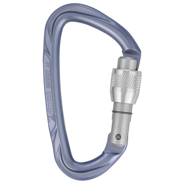 Simond Rocky M Vis Secure Mauve Schroefkarabiner Grijs