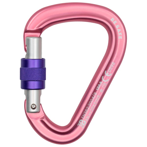 Beal Be Safe Screw HMS-Karabiner (rosa)