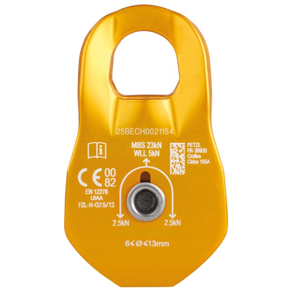 Petzl – Fixe – Katrol maat , Oranje