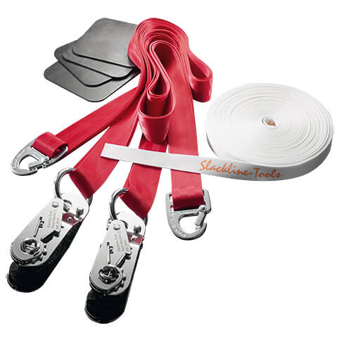 Image of Slackline-Tools - Clip'n Slack Set 15 m - Slackline Gr 15 m rot/weiß bei Bergfreunde.ch - der Outdoor Shop