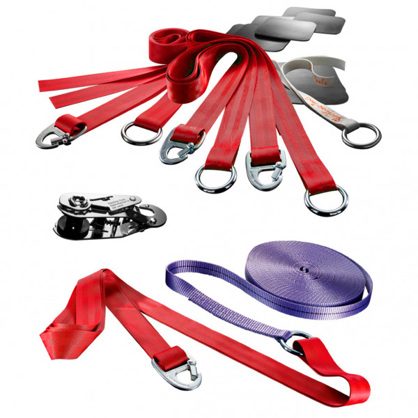 Image of Slackline-Tools - Mohawk Walk Set - Slackline Gr 20 m rot