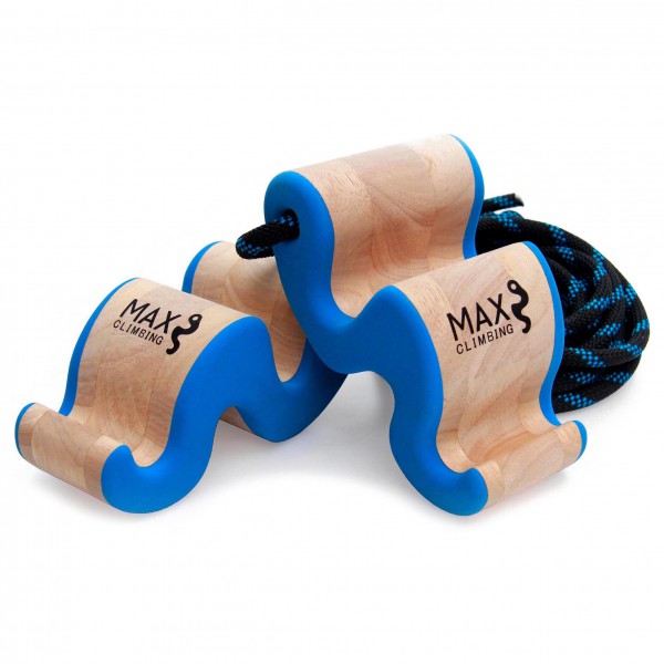 Image of Max Climbing - Maxgrip Hybrid - Trainingsgriffe wood /blau bei Bergfreunde.ch - der Outdoor Shop