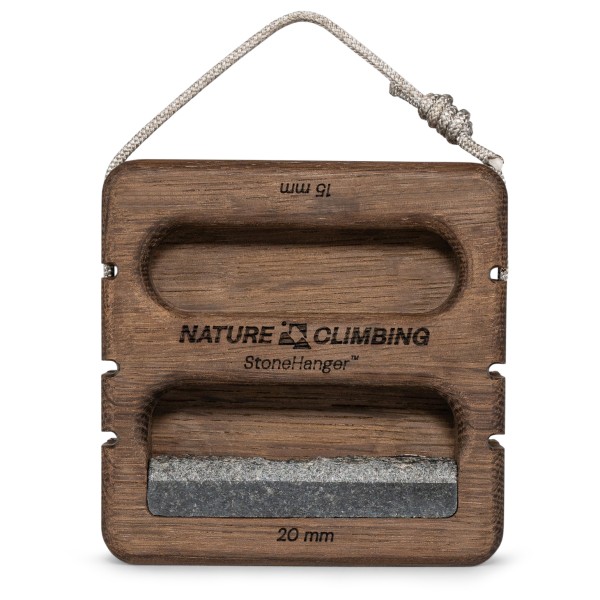 Nature Climbing – Stone Hanger Black Edition – Trainingsbord Smoked Oak