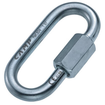 C.A.M.P. - Oval Quick Link - Schraubglied (verzinkt) Gr 10 mm;8 mm