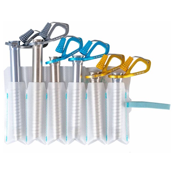 Blue Ice Rollup Ice Screw Holder Tasche (Gr 6 Slots |ice)