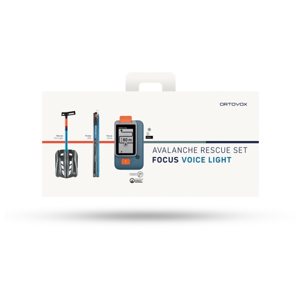 Ortovox Rescue Set Focus Voice Light Lawinepieperset Zwart