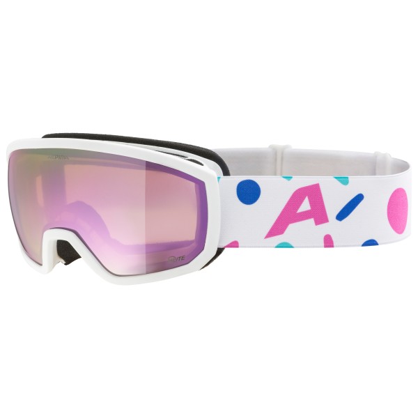 Alpina Kid’s Scarabeo Jr. Q-Lite Mirror S2 Skibril Roze