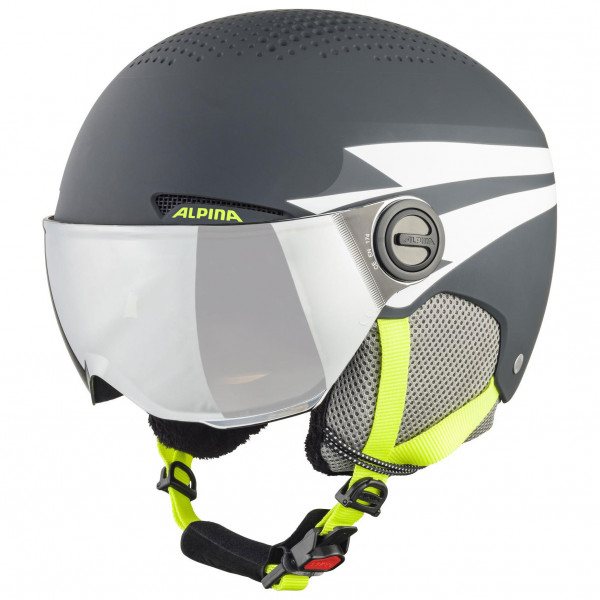 Image of Alpina - Kid"s Zupo Visor - Skihelm Gr 51-55 cm grau'