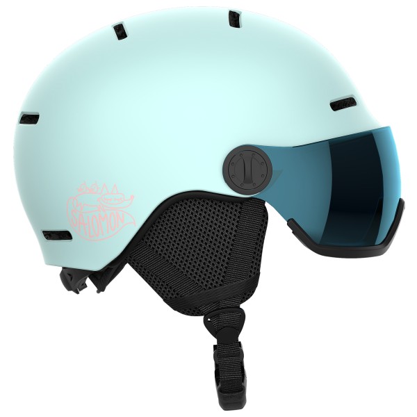 Image of Salomon - Kid"s Orka Visor Cat. 2 - Skihelm Gr 49-53 cm - S türkis'