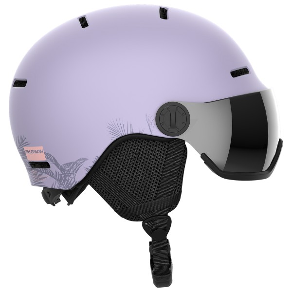 Image of Salomon - Kid"s Orka Visor Cat. 2 - Skihelm Gr 49-53 cm - S lila'