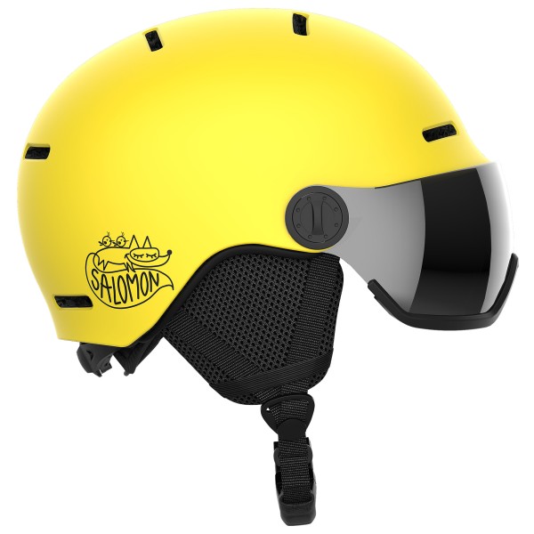 Image of Salomon - Kid"s Orka Visor Cat. 2 - Skihelm Gr 49-53 cm - S gelb'