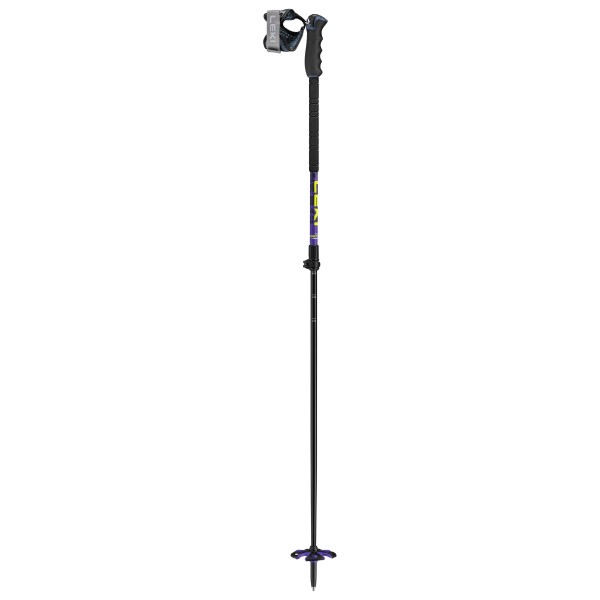 Leki Detect Vario TR XL Skistokken 140 cm purper Geel