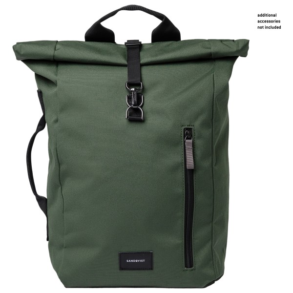 Image of Sandqvist - Dante Vegan 16+7 - Daypack Gr 16 + 7 l oliv;schwarz