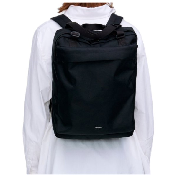 Sandqvist - Go 2-Way Tote Bag 17 - Daypack schwarz