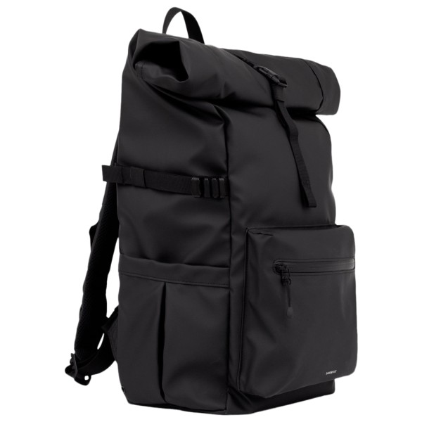Sandqvist Stream Rolltop Backpack 34 Dagrugzak Zwart
