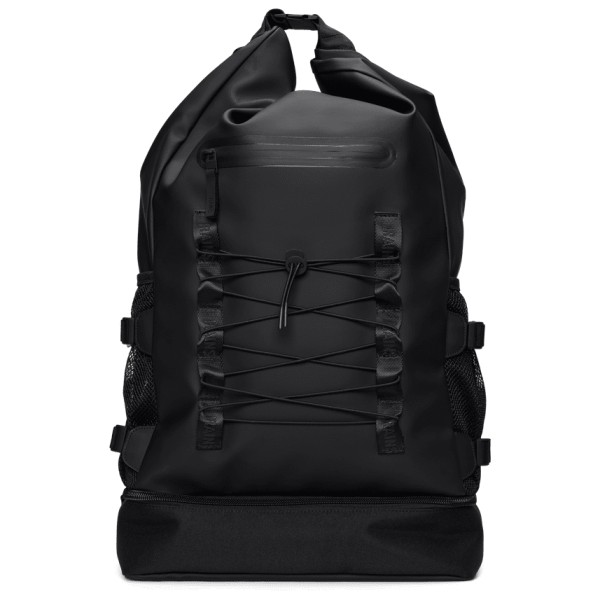 Rains – Trail Mountaineer Rolltop Large W3 – Reisrugzak Zwart
