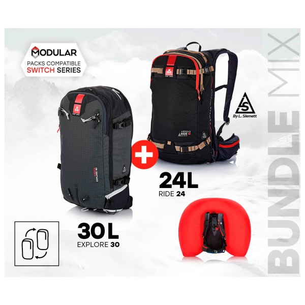 Arva Airbag Switch Mix Bundle Ride18+Explore30 Lawinerugzak