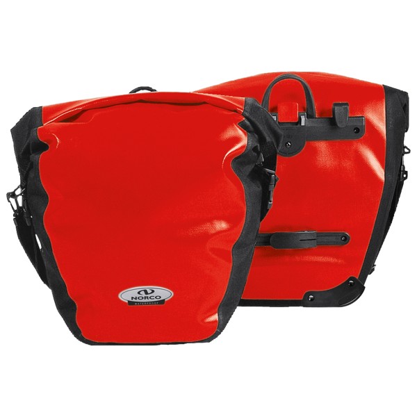 Image of Norco Bags - Arkansas Hinterradtasche - Gepäckträgertaschen Gr 2 x 20 l grau;rot bei Bergfreunde.ch - der Outdoor Shop