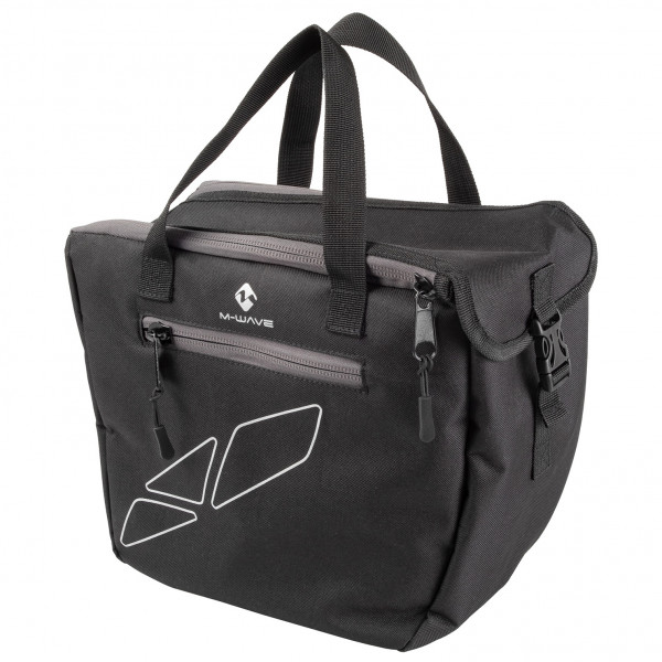 Image of M-Wave - Amsterdam Insert - Gepäckträgertasche Gr 30 x 14 x 27 cm grau/schwarz