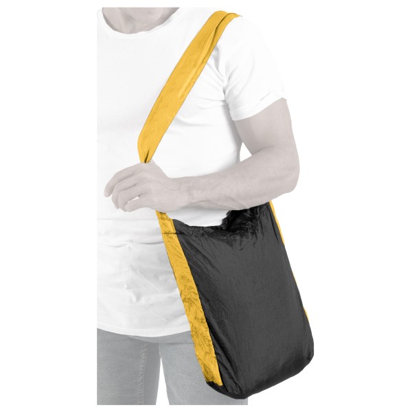 Image of Ticket to the Moon - Eco Bag Small - Umhängetasche Gr 10 l grau/weiß
