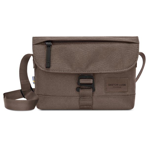 Gaston Luga Spläsh Crossbody Weave Schoudertas l Bruin