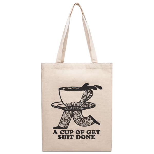 DEDICATED Tote Bag Torekov Coffee Runner Tas Beige